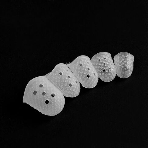 15 قطعة من كوزموس، واقيات أصابع الجيتار من السيليكون للجيتار الكهربائي القيثارة، 5 أحجام، لون شفاف in Kuwait