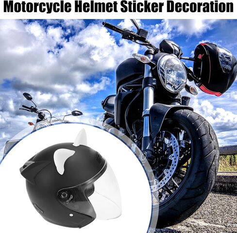 Motoforti 2pcs Cat Ears Style Attachments Helmet Decoration Accessories Self Adhesive Universal Helmet Cover Sticker for Motorcycle Bicycle Scooter Pink TPU in Saudi Arabia