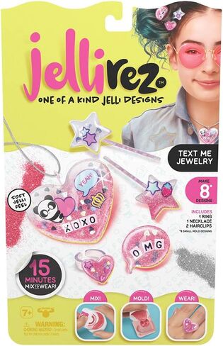 Jelli Rez Fantasy Jewelry Pack - Quick & Easy DIY Resin Inspired Craft Activity Kit for Kids Ages 7 & Up, Multicolor (10877) in Saudi Arabia