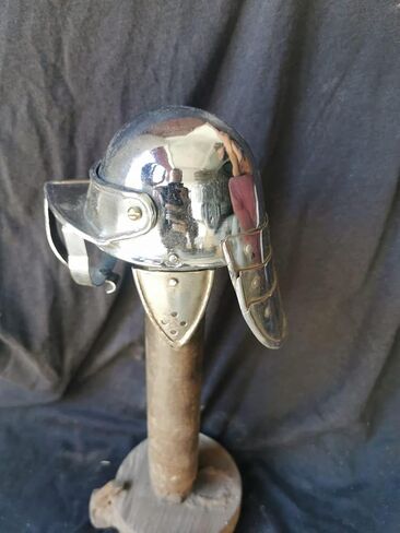 Generic Medieval Viking Buhurt 18 G Steel Helmet Replica SCA LARP Armor Helmet for Home Decoration, VS-04 in Saudi Arabia