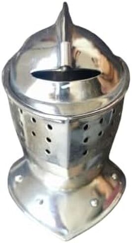 Generic Medieval Combat Pig/Bascinet Helmet Replica SCA LARP Armor 18 G Steel Helmet for Home Decoration, VS-05 in Saudi Arabia