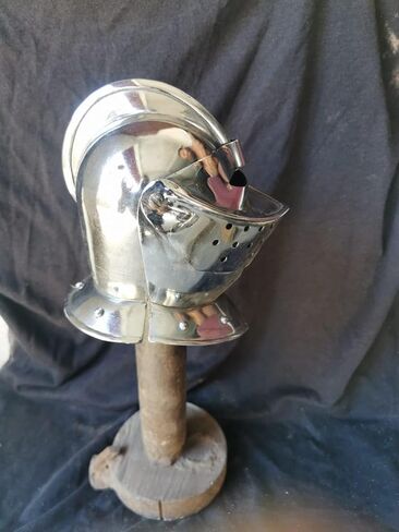 Generic Medieval Combat Pig/Bascinet Helmet Replica SCA LARP Armor 18 G Steel Helmet for Home Decoration, VS-05 in Saudi Arabia