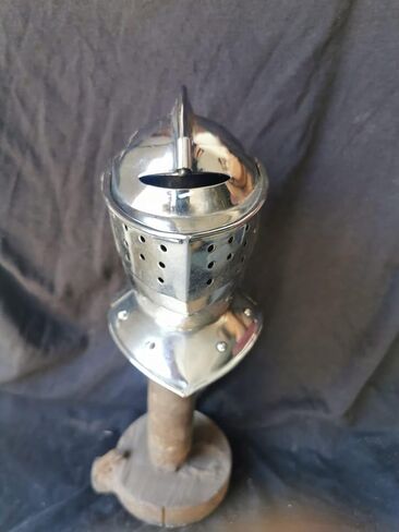 Generic Medieval Combat Pig/Bascinet Helmet Replica SCA LARP Armor 18 G Steel Helmet for Home Decoration, VS-05 in Saudi Arabia