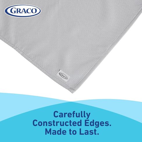Graco Under High Chair Mat, 50", Clear, Pack of 1 | Waterproof & Washable, Plastic, Food/Spill Catcher, Eating, Painting & Art Floor Cover in Saudi Arabia
