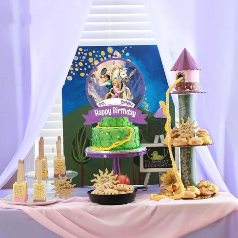 37Pcs Princess Tangled Party Cake&Cupcake Toppers for Birthday Party Supplies,Boys' Theme Birthday Party Decoration in Saudi Arabia