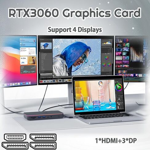 بطاقة رسومات SOYO NVIDIA Geforce RTX3060، بطاقة فيديو 12 جيجابايت GDDR6 192 بت لألعاب الكمبيوتر مع 1 * HDMI و3 * منفذ عرض PCI Express x 16 4.0 بطاقة رسومات للألعاب ذات مراوح مزدوجة in Kuwait