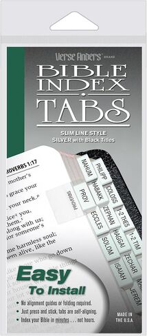G.T. Luscombe Company, Inc. Gold Verse Finder Bible Tabs | Easy to Install, Self-Aligning, Just Press & Stick | Horizontal Text | Complete Set of Tabs for The Old & New Testaments in Saudi Arabia