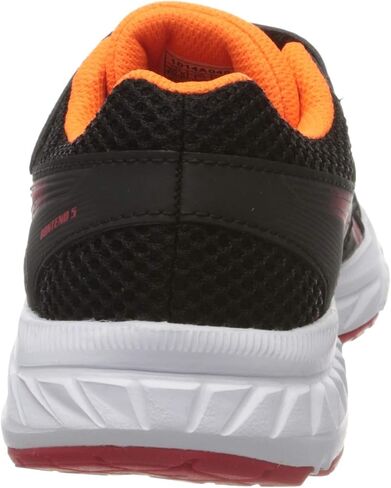 ASICS Contend 5 Little Kid Running Shoe, Black/Speed Red, 11 Little Kid in Saudi Arabia