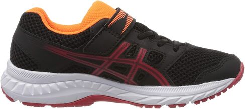 ASICS Contend 5 Little Kid Running Shoe, Black/Speed Red, 11 Little Kid in Saudi Arabia