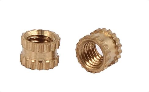 Uxcell a16041800ux0824 M3 x 3 mm Female Thread Brass Knurled Threaded Insert Embedment Nuts 100PCS (Pack of 100) in Kuwait