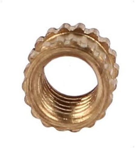 Uxcell a16041800ux0824 M3 x 3 mm Female Thread Brass Knurled Threaded Insert Embedment Nuts 100PCS (Pack of 100) in Kuwait
