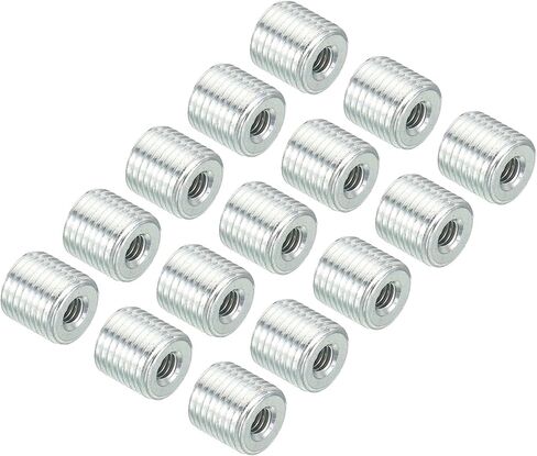 PATIKIL M8x1mm to M6x1mm Thread Adapters Sleeve Reducing Nut, 10 Pack 10mm Screw Conversion Nut Threaded Tube Coupler Connector Pipe Fitting in Saudi Arabia