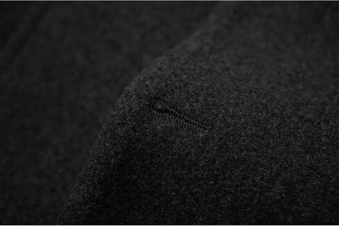 SOMTHRON Men's Winter Trench Coat Lapel Single Breasted Slim Fit Wool Blend Overcoat Jacket Mid-Long Pea Coat in Saudi Arabia