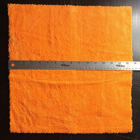 native gear Professional Grade Microfiber cleaing Cloth Towels edgeless 16 Inch x 16 Inch Car Drying Wash Detailing Buffing Polishing Towel with Plush Home 400GSM (Pack of 6) (Blue & Orange) in Saudi Arabia