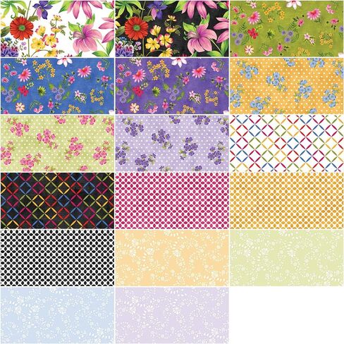 Shannon Roberts Inspired Blooms 10X10 Pack 42 10-inch Squares Layer Cake Benartex in Saudi Arabia