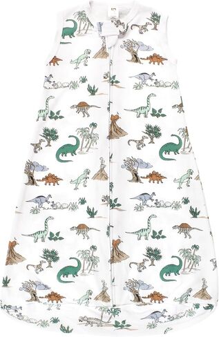 Hudson Baby Unisex Baby Cotton Wearable Sleeping Bag, Sack, Blanket, Boy Dino World Sleeveless, 0-3 Months in Saudi Arabia