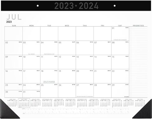 AT-A-GLANCE 2023-2024 Planner, Monthly Academic, 9" x 11", Large, Contempo, Black (70074X05) in Saudi Arabia