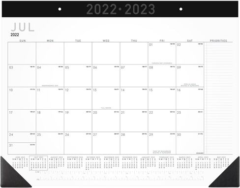 AT-A-GLANCE 2023-2024 Planner, Monthly Academic, 9" x 11", Large, Contempo, Black (70074X05) in Saudi Arabia