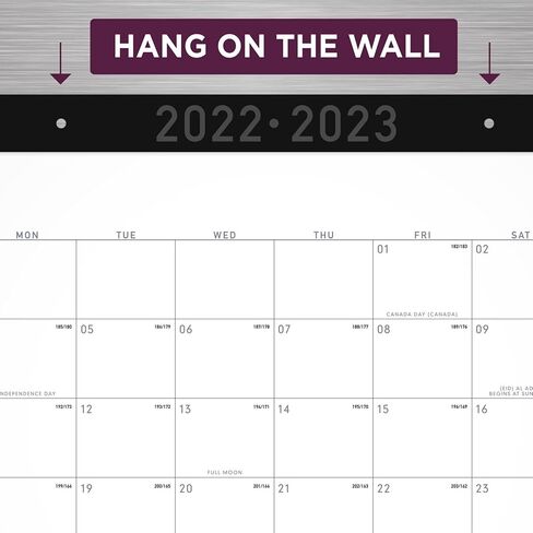 AT-A-GLANCE 2023-2024 Planner, Monthly Academic, 9" x 11", Large, Contempo, Black (70074X05) in Saudi Arabia