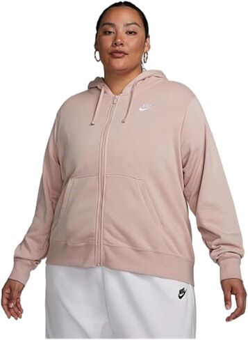 هودي Nike Sportswear Club Fleece للسيدات بسحاب كامل ومقاس كبير 2X in Kuwait