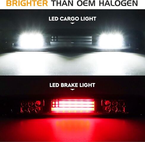 LED Tail Light + 3rd Third Brake Light Fit for Chevy Silverado GMC Sierra 1500 2500 3500 1500 HD 2500 HD 2003-2006, for Chevy Silverado GMC Sierra Classic Models 2007, 3 Pcs, Chrome Housing Smoke Lens in Saudi Arabia