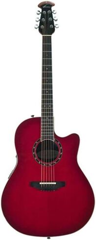 Ovation Standard Balladeer 2771AX جيتار كهربائي صوتي، انفجار الكرز الكرز in Kuwait