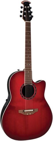 Ovation Standard Balladeer 2771AX جيتار كهربائي صوتي، انفجار الكرز الكرز in Kuwait