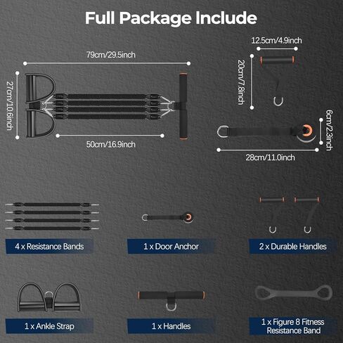 حزام مقاومة بدواسة من أويمي، أربطة تمرين بمقابض، حبل سحب مرن، أربطة تدريب للعلاج الطبيعي، في اللياقة البدنية المنزلية، معدات تدريب القوة مع حزام لياقة بـ 8 أشكال in Kuwait