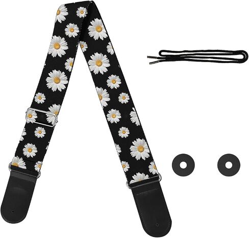 JoyLamoria Locking Guitar Belt with Buckle, Universal Size Guitar Strap for Acoustic Guitar, Easy Install in Saudi Arabia