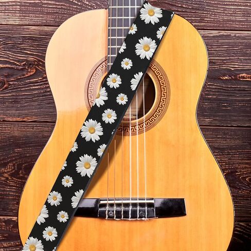 JoyLamoria Locking Guitar Belt with Buckle, Universal Size Guitar Strap for Acoustic Guitar, Easy Install in Saudi Arabia