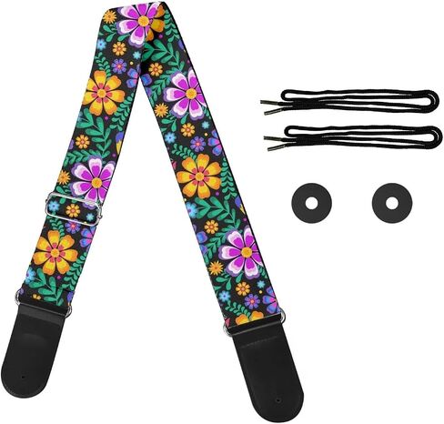 JoyLamoria Locking Guitar Belt with Buckle, Universal Size Guitar Strap for Acoustic Guitar, Easy Install in Saudi Arabia