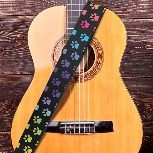 JoyLamoria Locking Guitar Belt with Buckle, Universal Size Guitar Strap for Acoustic Guitar, Easy Install in Saudi Arabia