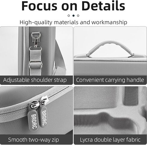 حقيبة حمل Flymile لجهاز DJI Mini 3 Pro، حقيبة تخزين صلبة محمولة متوافقة مع جهاز التحكم عن بعد DJI Mini 3 RC/DJI RC-N1 Fly More Combo Kit in Kuwait