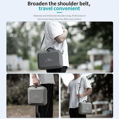 حافظة CENPIN Mini 4 Pro RC 2، حقيبة سفر محمولة من جلد البولي يوريثان، حقيبة حمل لـ DJI Mini 4 Pro مع وحدة تحكم RC 2 (جهاز تحكم عن بعد بالشاشة)، مركز شحن ثنائي الاتجاه وملحقات الطائرات بدون طيار الأخرى in Kuwait