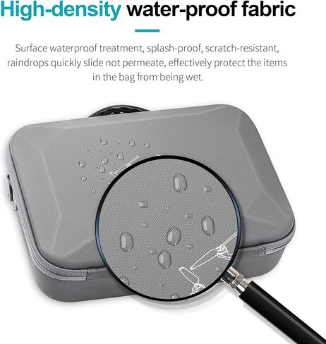 حافظة CENPIN Mini 4 Pro RC 2، حقيبة سفر محمولة من جلد البولي يوريثان، حقيبة حمل لـ DJI Mini 4 Pro مع وحدة تحكم RC 2 (جهاز تحكم عن بعد بالشاشة)، مركز شحن ثنائي الاتجاه وملحقات الطائرات بدون طيار الأخرى in Kuwait