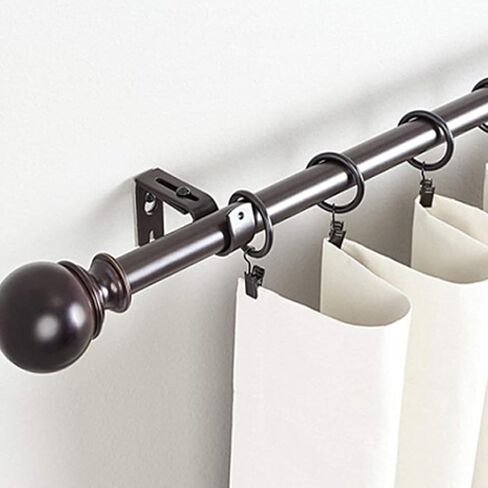 Yinuoday 50pcs Metal Curtain Rings with Clips Openable Drapery Clips Hooks Decorative Curtain Rod Rings 1.26in Interior Diameter Curtain Drapes Hangers Rings for Hanging Drapery in Kuwait