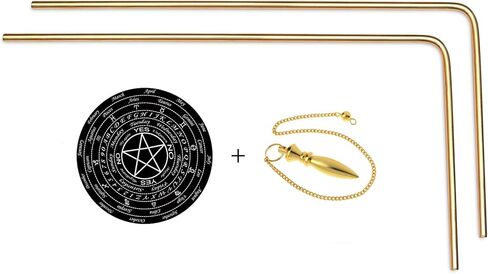 TREEMAISON CORONATING Homes زوج من قضبان التغطيس النحاسية الكاملة لمدقق الطاقة Aura، Vastu، Feng Shui، Reiki، Dowser Master Divining Rods in Saudi Arabia