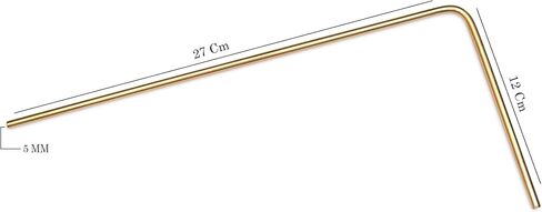 TREEMAISON CORONATING Homes زوج من قضبان التغطيس النحاسية الكاملة لمدقق الطاقة Aura، Vastu، Feng Shui، Reiki، Dowser Master Divining Rods in Saudi Arabia