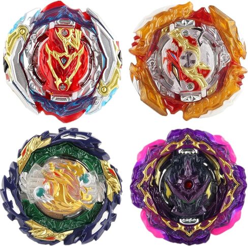 HaoKenai Ultimate Valkyrie B-193 4-Piece Battling Gyros Tops, Battle Burst Tops,Greatest Raphael Astral Spriggan Dangerous Belial Starter Set,Boys Christmas Birthday Party Idea Gift in Saudi Arabia