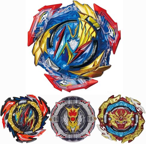 HaoKenai Ultimate Valkyrie B-193 4-Piece Battling Gyros Tops, Battle Burst Tops,Greatest Raphael Astral Spriggan Dangerous Belial Starter Set,Boys Christmas Birthday Party Idea Gift in Saudi Arabia