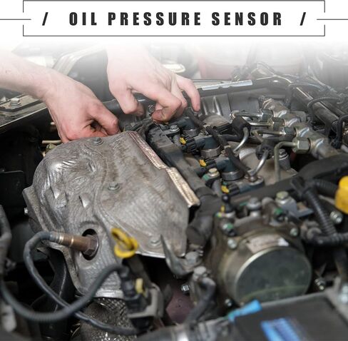 Motoforti Engine Oil Pressure Sensor, for Chevrolet Traverse LS LT LTZ 3.6L V6 - Gas 2009-2016, Metal, 12611588, Black Silver Tone in Saudi Arabia