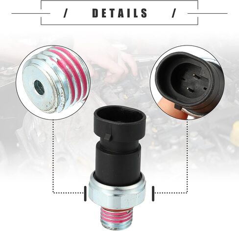 Motoforti Engine Oil Pressure Sensor, for Chevrolet Traverse LS LT LTZ 3.6L V6 - Gas 2009-2016, Metal, 12611588, Black Silver Tone in Saudi Arabia