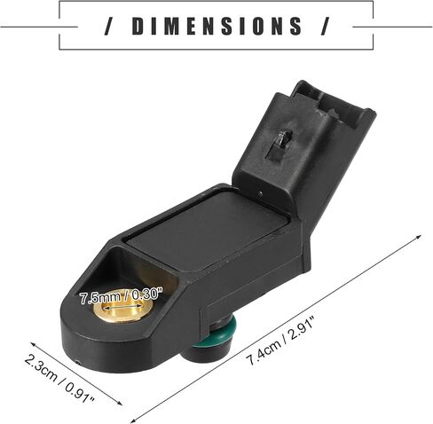 Motoforti Engine Oil Pressure Sensor, for Mini Cooper S 1.6L L4 - Gas 2007, Plastic, No.13627540508, Black in Saudi Arabia