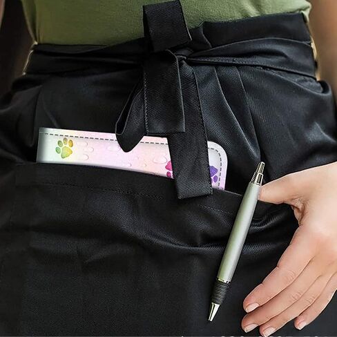 Server Books for Waitress,PU Leather Waiter Book Server Wallet with Zipper Pocket,Cute Waitress Book&Waitstaff Organizer with Money Pocket Fit Server Apron,Sunset Wave in Saudi Arabia
