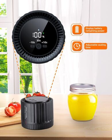 Brigii Electric Mason Jar Vacuum Sealer Kit, Electric Vacuum Sealer for Mason Jars, for Wide and Regular Mouth Mason Jars in Saudi Arabia