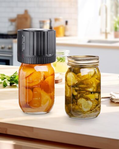 Brigii Electric Mason Jar Vacuum Sealer Kit, Electric Vacuum Sealer for Mason Jars, for Wide and Regular Mouth Mason Jars in Saudi Arabia