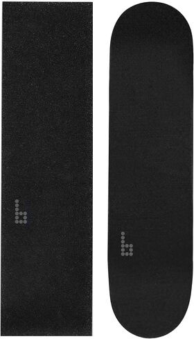 Braille Skateboarding Skateboard Grip Tape Waterproof Bubble Free 33" X 9.25" Non Slip Griptape, Skate Board Sandpaper Tape Grip Tape for Skateboards, Longboard, Cruiser, Scooter Grip Tape, Black B in Saudi Arabia