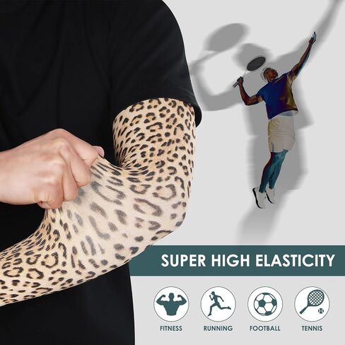 Achiou Basketball Arm Sleeves for Men & Women, Compression UV Sun Protection Sleeve UPF50+Volleyball Sports Tattoo-like in Saudi Arabia
