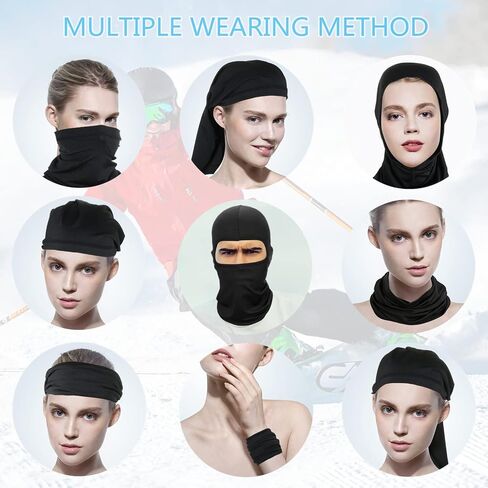 4 Pcs Balaclava Face Ski Mask : Full Face Cover Hood Shiesty Masks for Men Women in Saudi Arabia