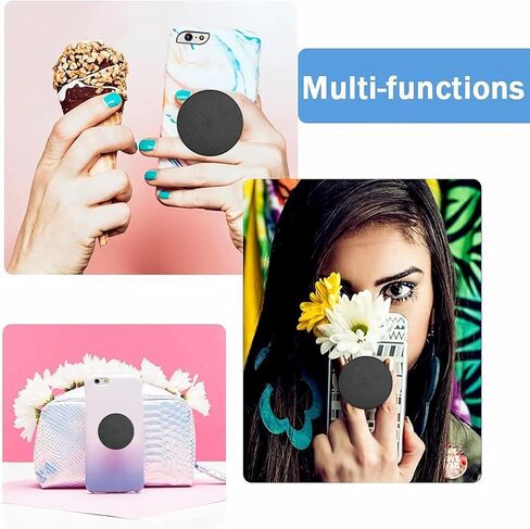 حامل عالمي للهاتف الخلوي وحامل الكمبيوتر اللوحي (3 عبوات) - زهرة رخامية باللون الذهبي الوردي على شكل قلب باللون الأبيض والوردي in Kuwait